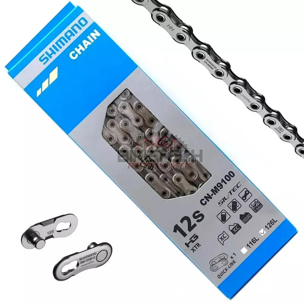 Cadena De 12 Velocidades Shimano M9100 Cadenilla Bicicleta Xtr 3 Cadena De 12 Velocidades Shimano M9100 Cadenilla Bicicleta Xtr