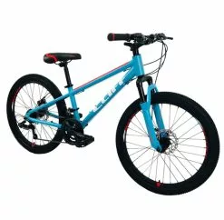 Bicicleta Cliff Lizard 24 Mecanica Turquesa/Rojo