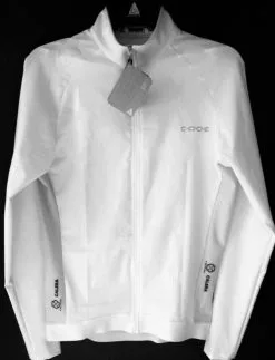 Code Chaqueta Cortavientos Blanca De Mujer