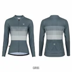 GW Camisa Manga Larga Mujer Fade Gris