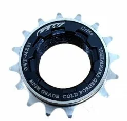 Piñon GW 16t Bmx Cr Mo 1/2*1/8 Plata/Negro