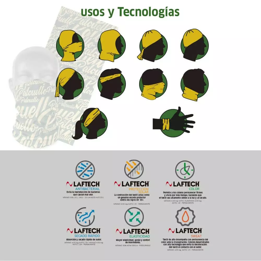 Pal Cuello Cuello Buff Bicicleta Unisex Palcuello Multicolor Rombos 5 Pal Cuello Cuello Buff Bicicleta Unisex Palcuello Multicolor Rombos - Imagen 3