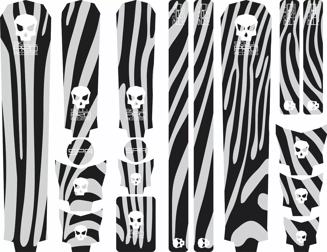 Protector Para Marco De MTB Skull Pro Access - Zebra 3 Protector Para Marco De MTB Skull Pro Access - Zebra