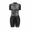 Enterizo De Ciclismo Femenino Negro / Gris Claro IONIK Manga Corta Ref: 3768C-003-MC