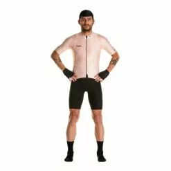 Safetti Camisa Ciclismo Super Slim Para Hombre Fogliame Arancia