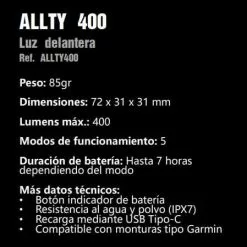 MAGICSHINE Luz Delantera Allty 400Lm Usb 9 MAGICSHINE Luz Delantera Allty 400Lm Usb -Bicicletas Ventas cwoyt5OahrIRlRNJh9V NDItA