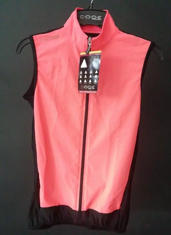 CODESPORTS Chaleco Cortavientos De Dama - Color Rosa 3 CODESPORTS Chaleco Cortavientos De Dama - Color Rosa