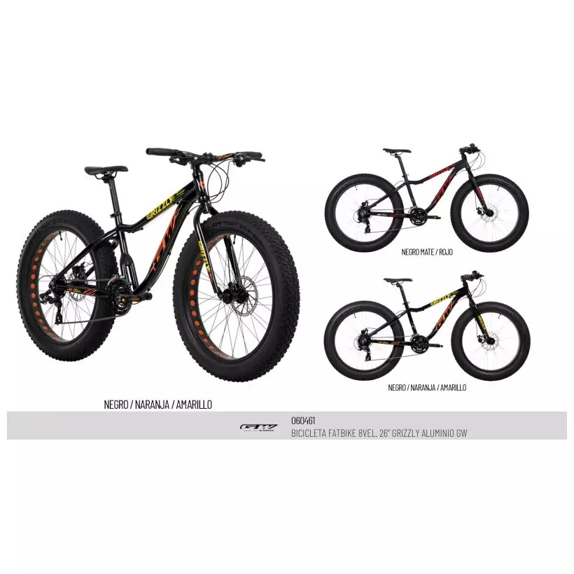 Bicicleta Fat Aluminio 26 Grizzly GW 8vel. 3 Bicicleta Fat Aluminio 26 Grizzly GW 8vel.