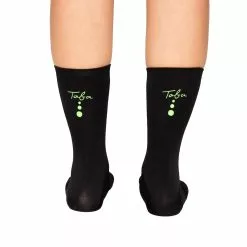 Taba Sport Media Ciclismo Reflectivo Burbujas Negro Verde Neon