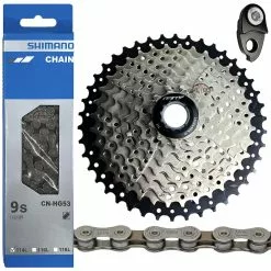 Combo 9 Velocidades Mtb Pacha 9v GW 11-42 + Cadenilla Shimano Hg53 + Ext Uña
