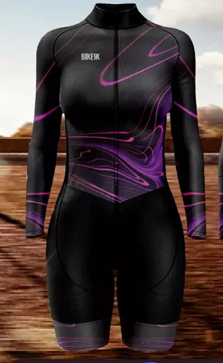 BikeKr Enterizo Dama Negro Morado 3 BikeKr Enterizo Dama Negro Morado