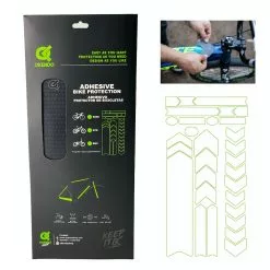 OkendoShop Calcomania Protector Adhesivos Okendo Para Bicicleta Negro Brillante