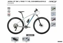 Bicicleta GW Jackal Mtb 29 1x11 Vel
