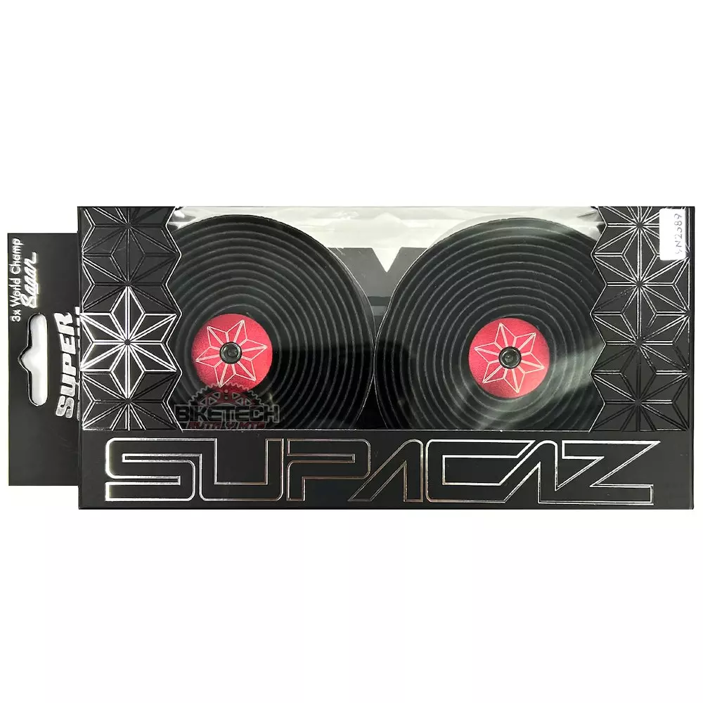 Cinta Manubrio Supacaz Negro Con Rojo Bicicleta De Ruta 4 Cinta Manubrio Supacaz Negro Con Rojo Bicicleta De Ruta - Imagen 2