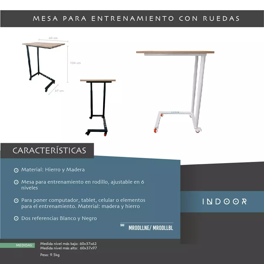 Indoor Mesa De Niveles Con Ruedas 7 Indoor Mesa De Niveles Con Ruedas - Imagen 5