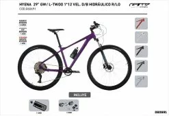 Bicicleta GW Hyena Mtb 29 1x12