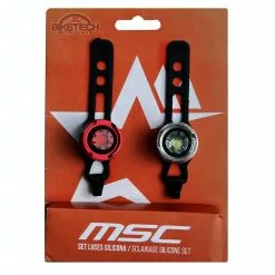 Msc-bikes MSC Bikes Luces Stop Delantera / Trasera Bicicleta Msc Alta Calidad