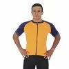 Sheffy Netherlands (Camiseta De Ciclismo Naranja Mangas Azules)