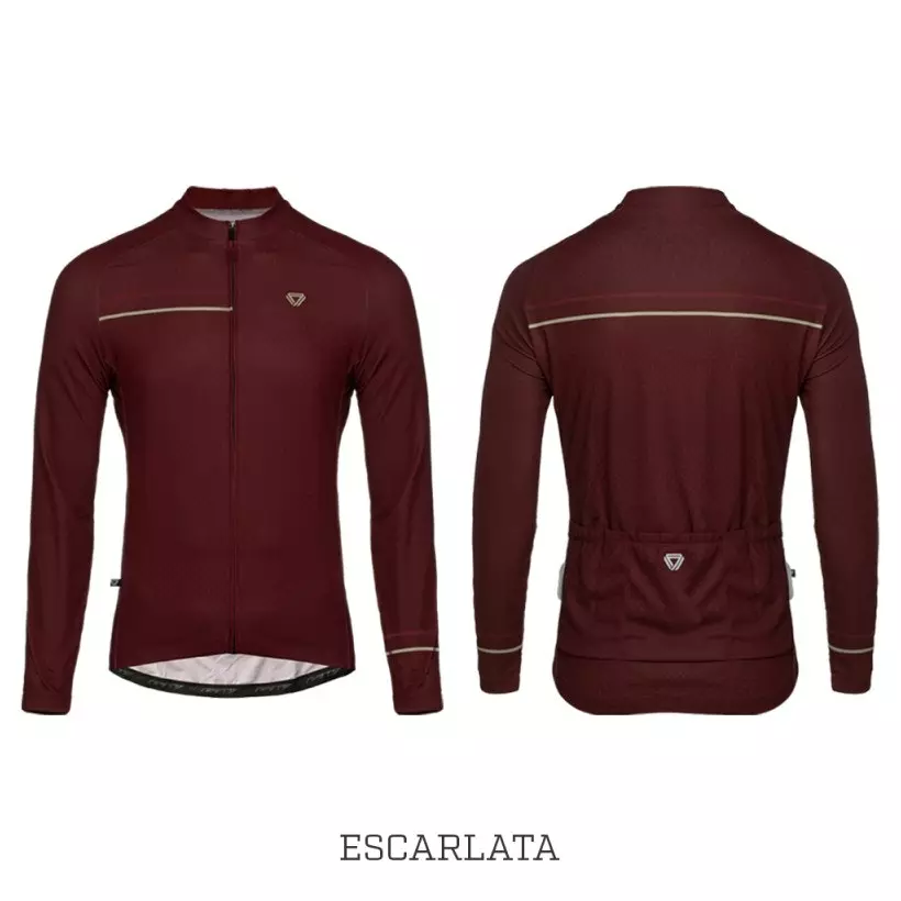 GW Camisa Manga Larga Hombre Half And Half Escarlata 3 GW Camisa Manga Larga Hombre Half And Half Escarlata