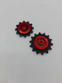 Leonardi Racing Rodamiento De Arnite Solo Roldanas Traseras LEONARDI Para SRAM 14T Y 12T MTB 12v (ROJAS)