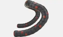 Supacaz Super Sticky Kush Tape Galaxy Red Print/Ano Red Plugs