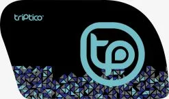 Triptico Maleta R4pro Triangulos Azul