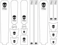 Combo Protector Para Marco De MTB Skull Pro Access - Transparente + Guardabarro