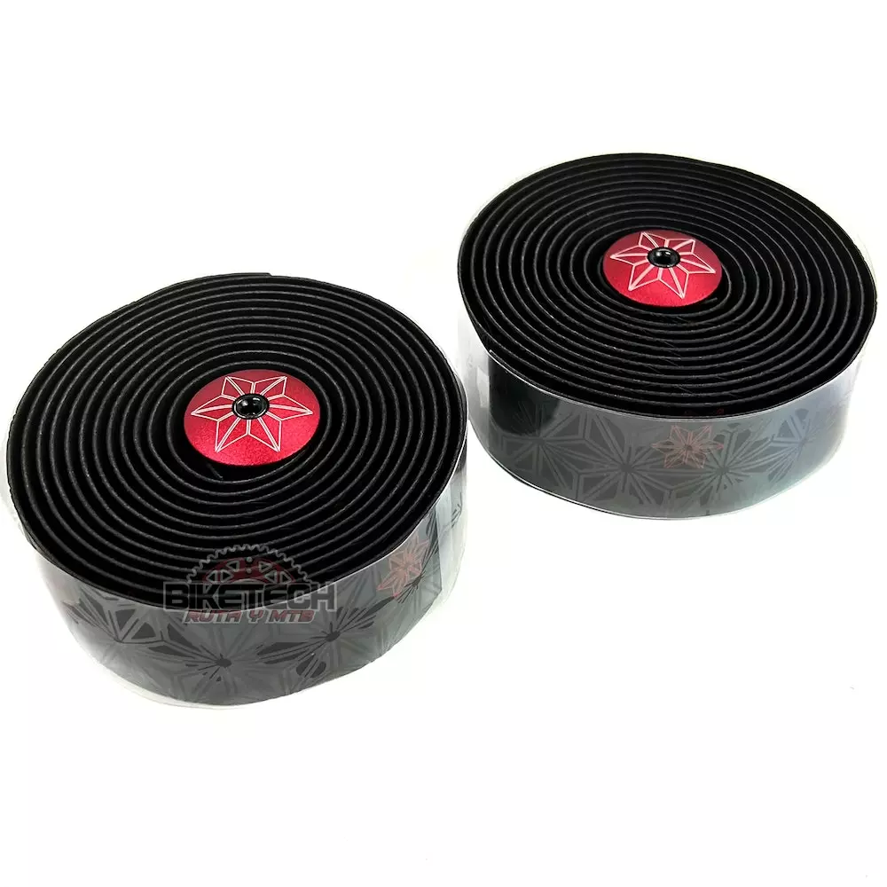 Cinta Manubrio Supacaz Negro Con Rojo Bicicleta De Ruta 7 Cinta Manubrio Supacaz Negro Con Rojo Bicicleta De Ruta - Imagen 5