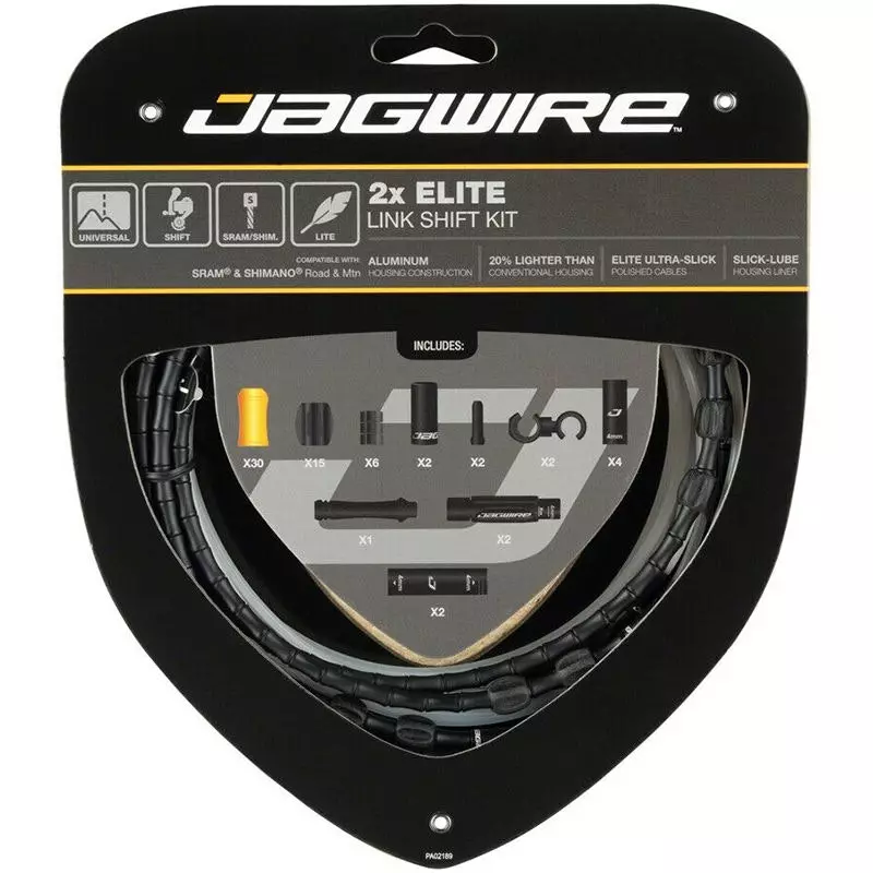 Jagwire Kit Cambios Elite Link 2x Negro 3 Jagwire Kit Cambios Elite Link 2x Negro