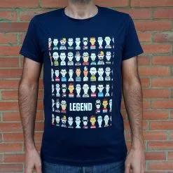 Genérico Generico LEGEND T-Shirt By Rich Mitch (Azul Oscuro)