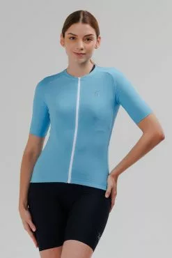 Taba Sport Jersey Ciclismo Mujer Route Azul Claro