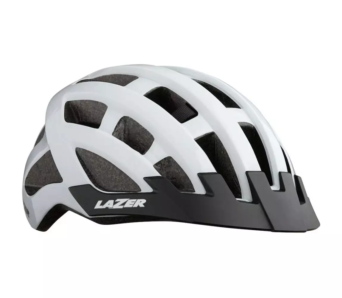 Casco Lazer Compact CE Blanco 3 Casco Lazer Compact CE Blanco