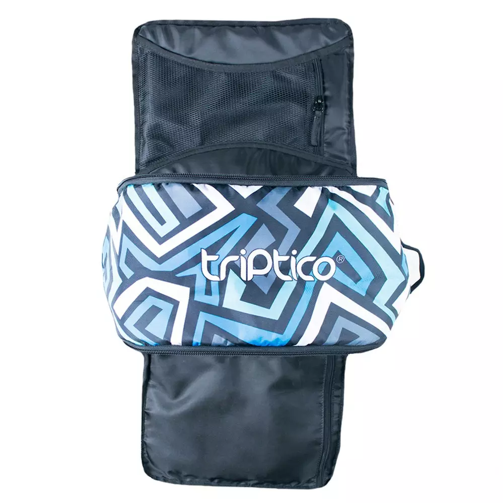 Triptico Maleta Entrenamiento Ciclismo Racebag Clasica Azul 5 Triptico Maleta Entrenamiento Ciclismo Racebag Clasica Azul - Imagen 3
