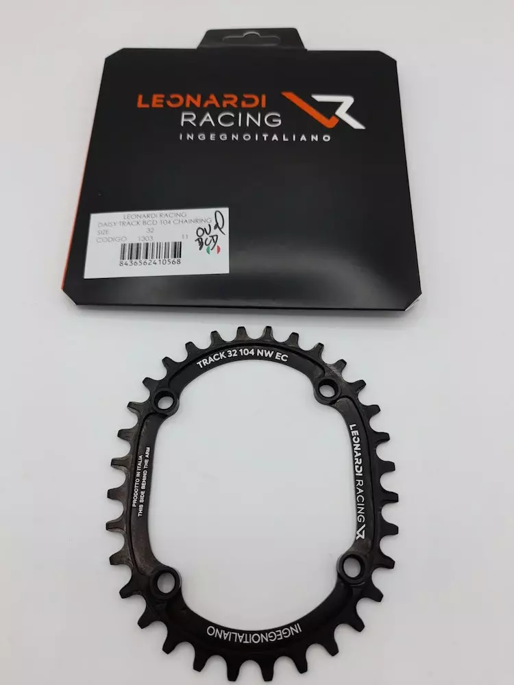 Leonardi Racing Plato/coronilla LEONARDI MTB 32T OVAL 104BCD Negra 3 Leonardi Racing Plato/coronilla LEONARDI MTB 32T OVAL 104BCD Negra