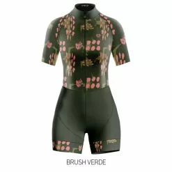GW Enterizo Manga Corta Mujer Living Brush/Verde