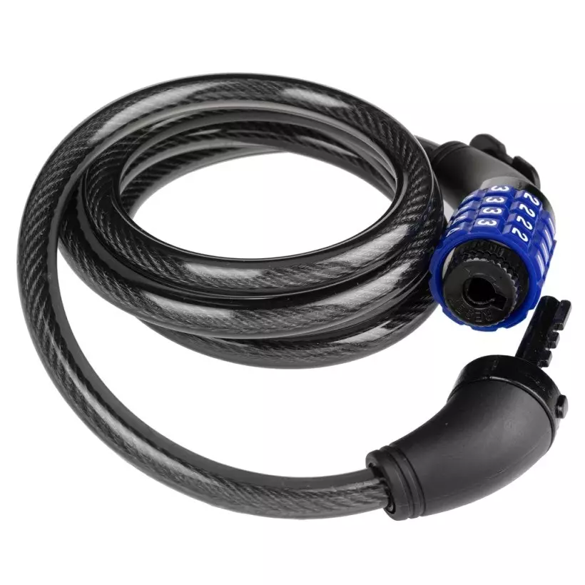 Candado GW Cable Espiral C/Clave 10x150 4 Candado GW Cable Espiral C/Clave 10x150 - Imagen 2